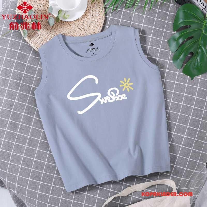 Dam Camisole Billig Feta Lösa Ytterkläder Sexig T-shirt Gul