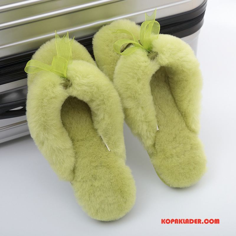 Dam Flip-flops Billig Ull Flip Flops 2018 Skor Äkta Läder Violett