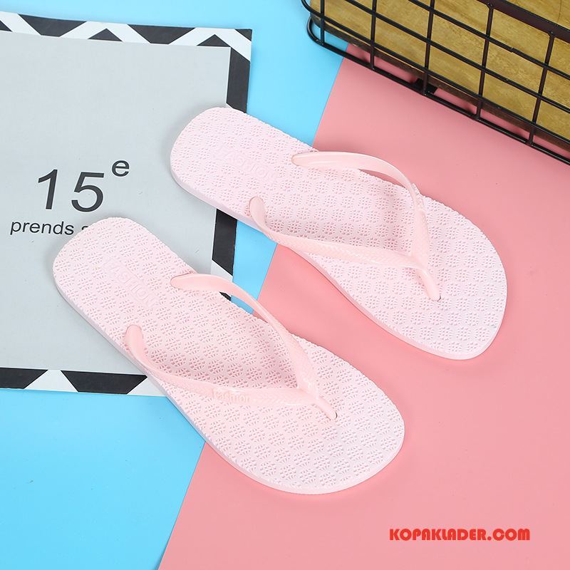 Dam Flip-flops Billiga Kvinna Badrum Tofflor Flip Flops Glidskydds Till Ljus Pulver