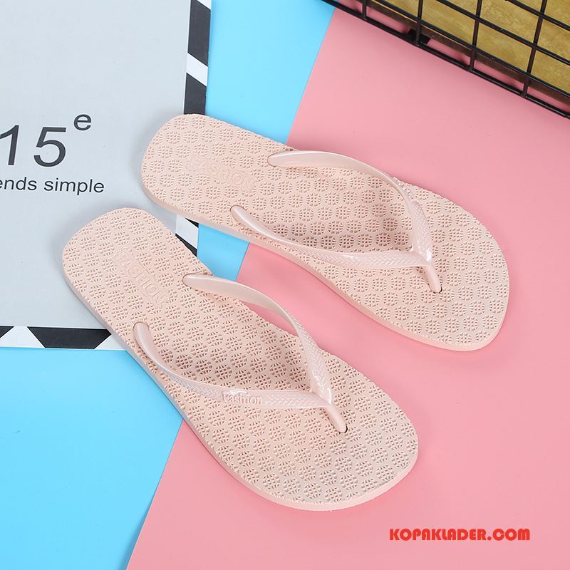 Dam Flip-flops Billiga Kvinna Badrum Tofflor Flip Flops Glidskydds Till Ljus Pulver