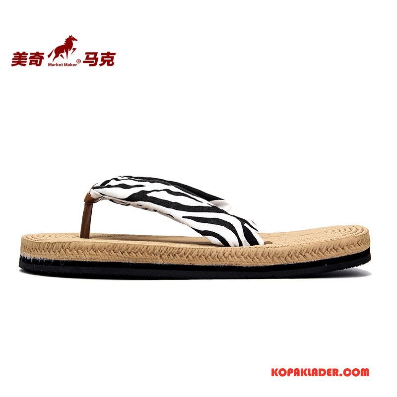 Dam Flip-flops Köpa Personlighet Zebra Tofflor Sandaler Kvinna