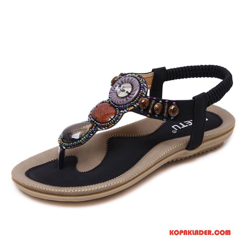 Dam Flip-flops Köpa Sandaler Flip Flops Stor Storlek Kvinna Platta Beige Röd