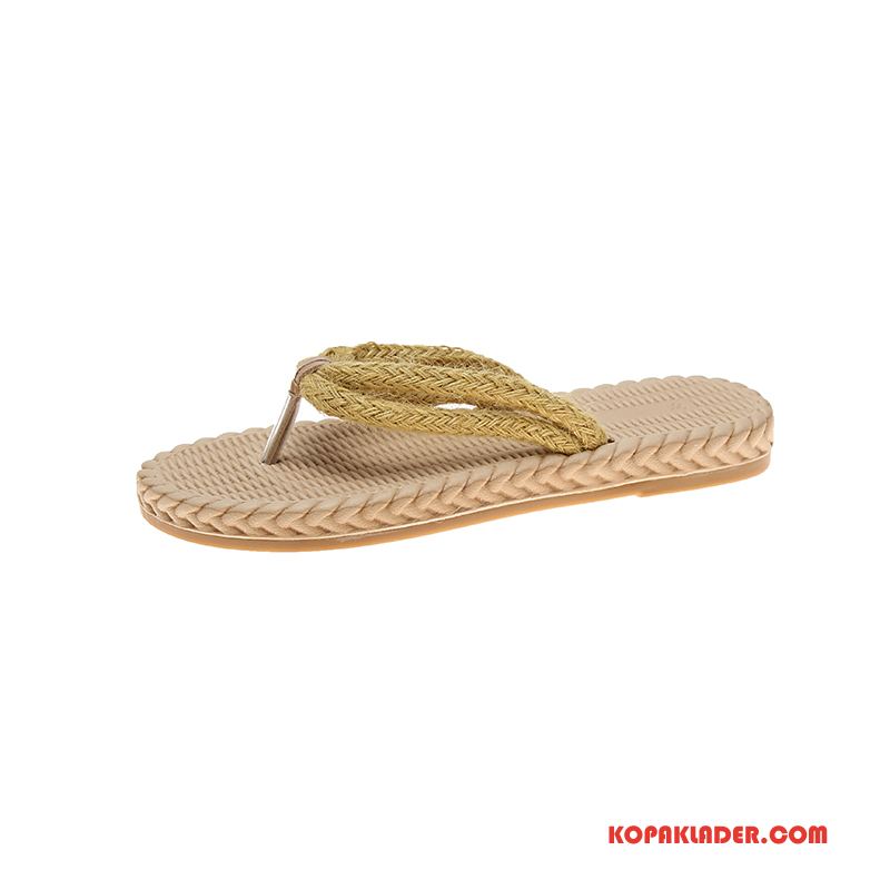 Dam Flip-flops Till Salu Flip Flops Skor Student Kvinna Sandaler Svart