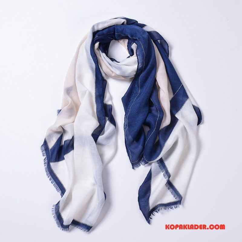 Dam Halsdukar Scarves Billig Kort Kvinna Diamantform Allt Matchar Sommar Blandade Färger Pulver