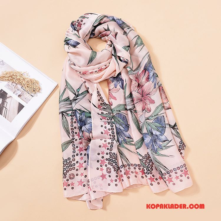 Dam Halsdukar Scarves Butik 2018 Silke Europa Sjal Vår Pulver