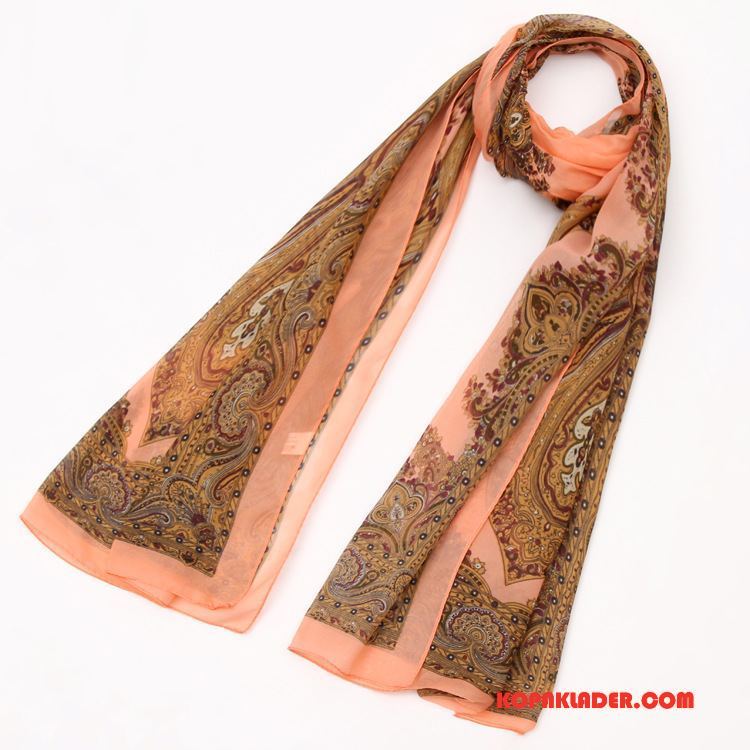 Dam Halsdukar Scarves Butik Chiffong Mode Retro Blommor Universell Violett