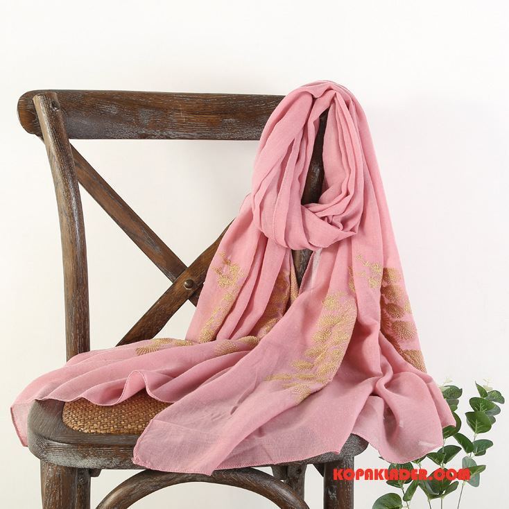 Dam Halsdukar Scarves Rea Resa 2018 Retro Solskydd Etnisk Rosa Röd