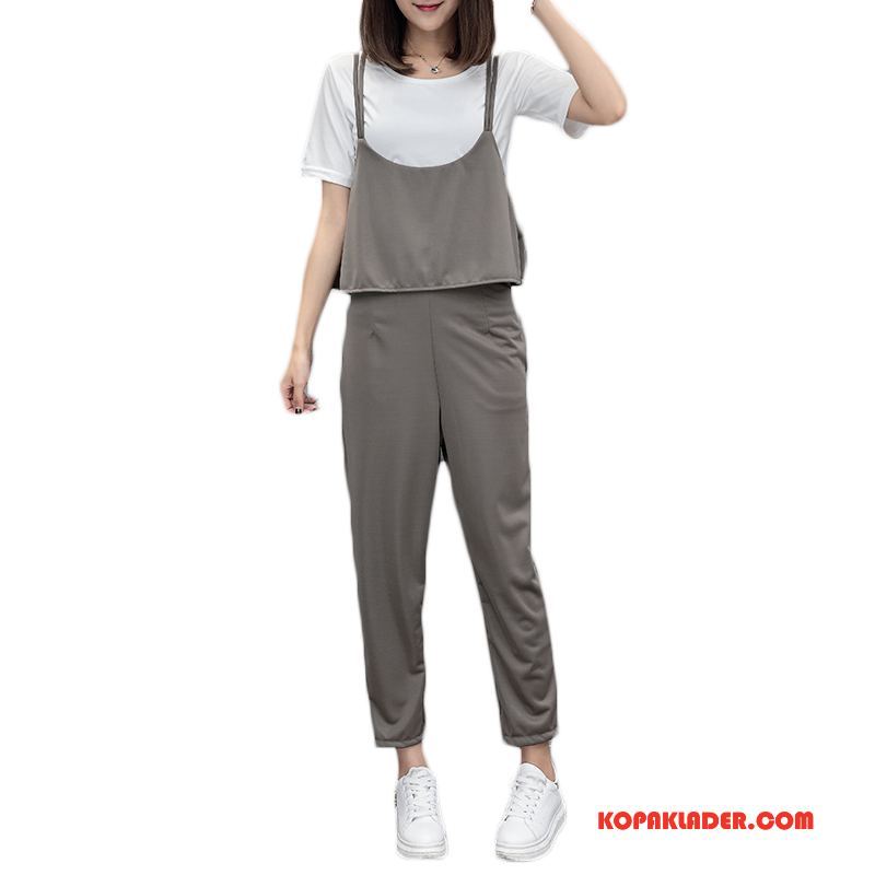 Dam Jumpsuit Billig Elegant Trend Gata Sommar 2018 Till Svart