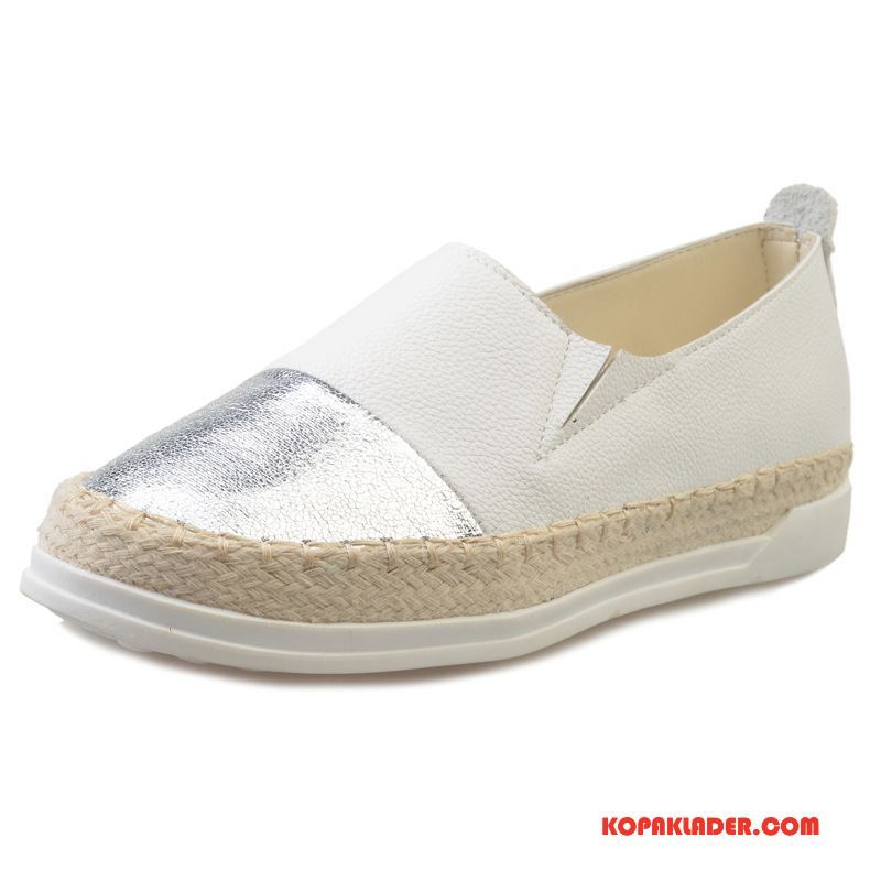 Dam Mockasiner Billigt Loafer Skor Platta Stor Storlek Slip On Blandade Färger Guld Svart