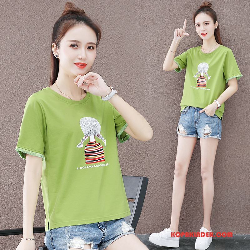 Dam T-shirts Rea Ny Student Gymnasiet Toppar Sommar Orange