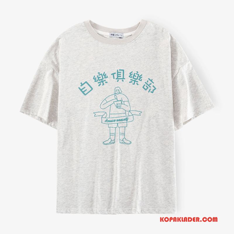 Dam T-shirts Rea Toppar Kvinna Ny Lösa Kortärmad Gul