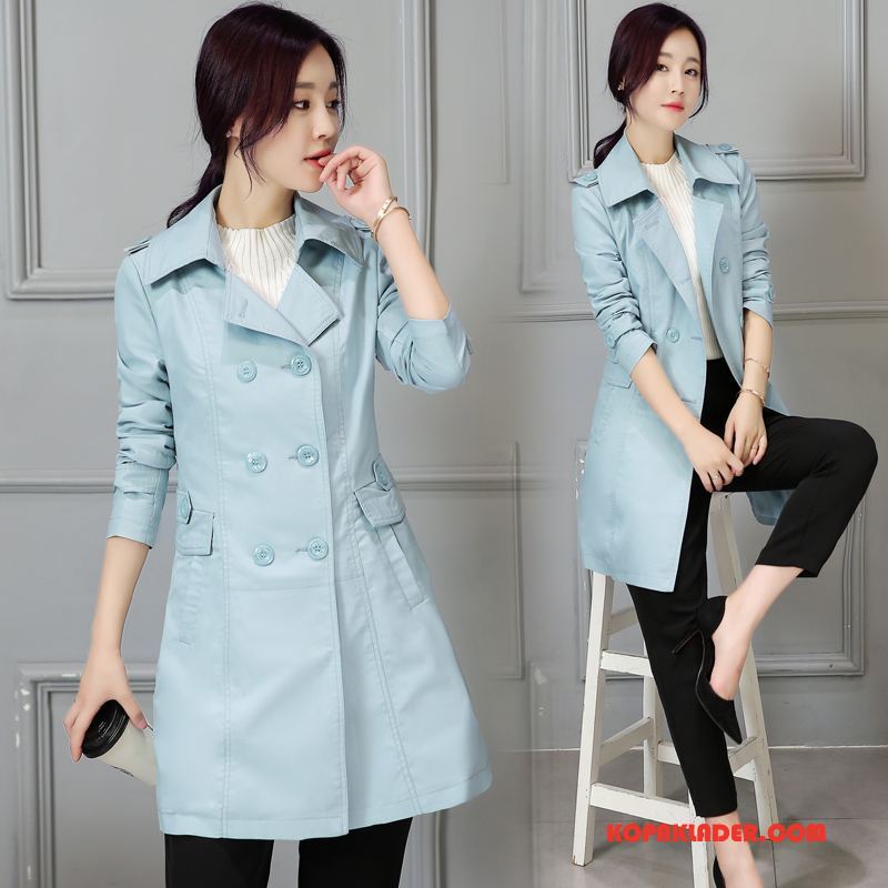 Dam Trenchcoat Rea Kyla 2018 Enkel Mode Trend Pulver