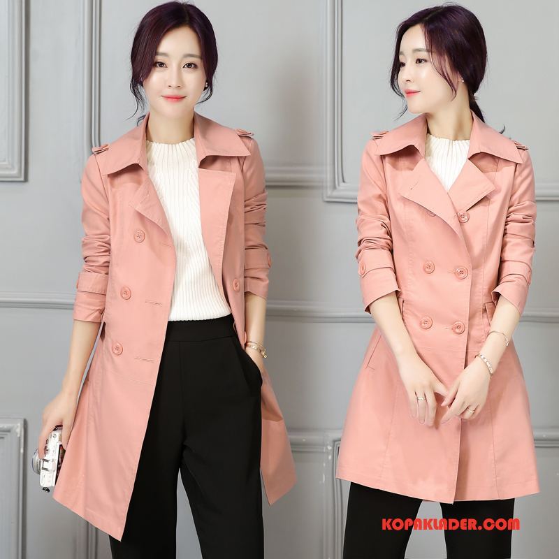 Dam Trenchcoat Rea Kyla 2018 Enkel Mode Trend Pulver