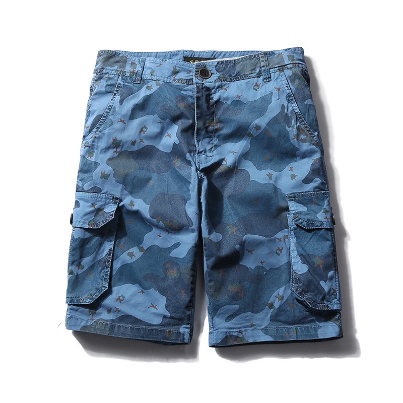 Herr Byxor Billigt Män Kortbyxor Casual Stretch Shorts Camouflage Röd