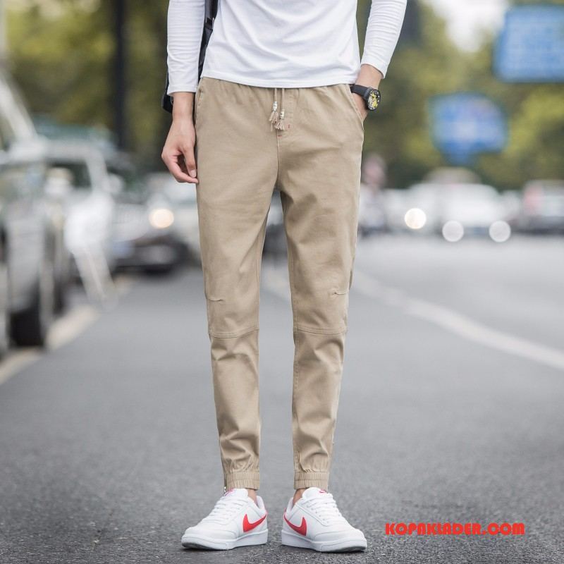 Herr Byxor Online Sport Trend Tunn Casual Sommar Khaki