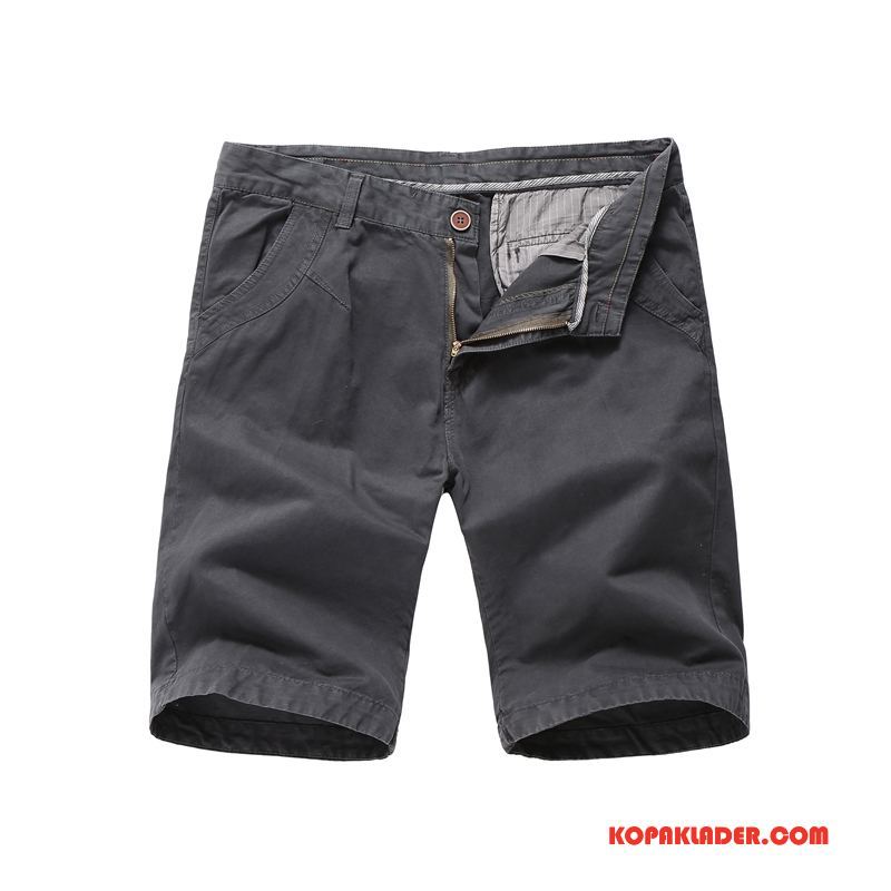 Herr Byxor Rea Sommar Kortbyxor Shorts Stranden Män Khaki