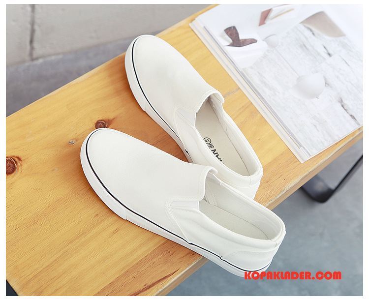 Herr Casual Skor Rea Trend 2018 Kanvas Slip On Tygskor Svart