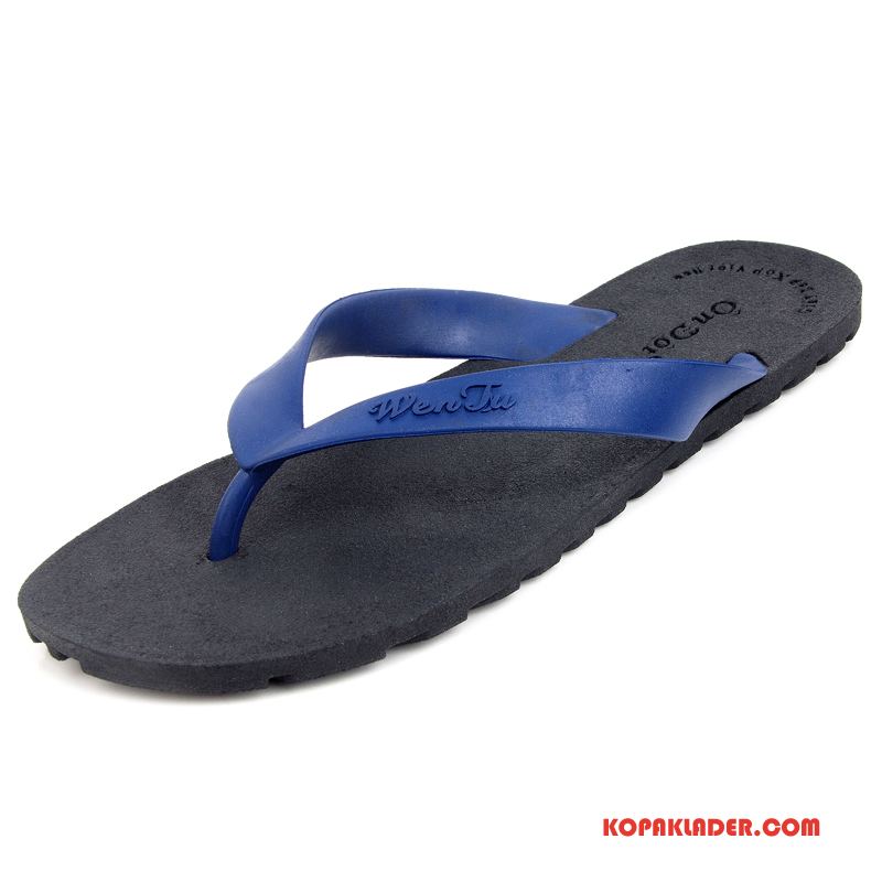 Herr Flip-flops Billig Mode Stranden Flip Flops Sommar Trend Svart