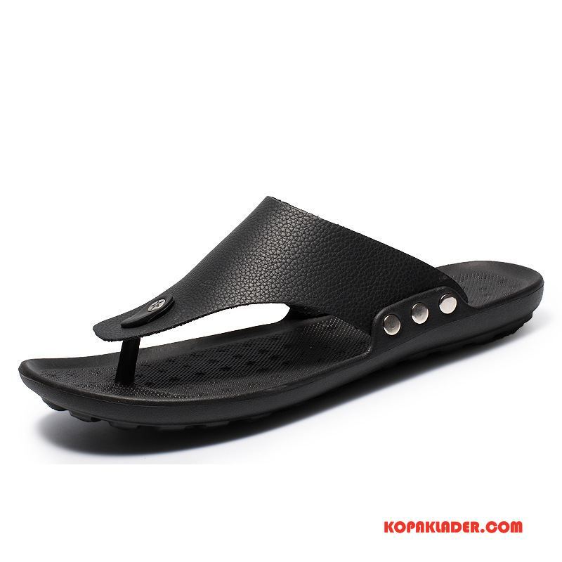 Herr Flip-flops Billiga 2018 Flip Flops Män Tofflor Sommar Brun