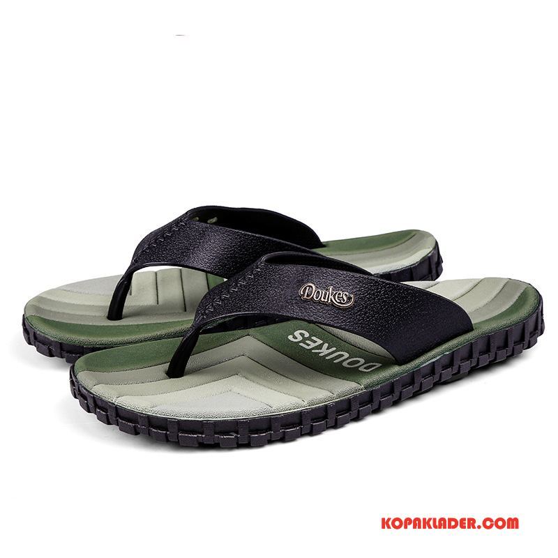 Herr Flip-flops Billiga Tofflor Flip Flops Personlighet Sommar Student Svart