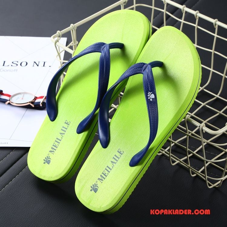 Herr Flip-flops Billigt Trend Utomhus Gummi Casual Män Röd