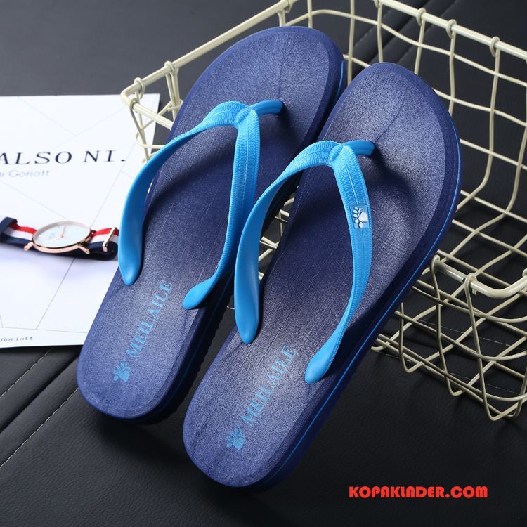 Herr Flip-flops Billigt Trend Utomhus Gummi Casual Män Röd