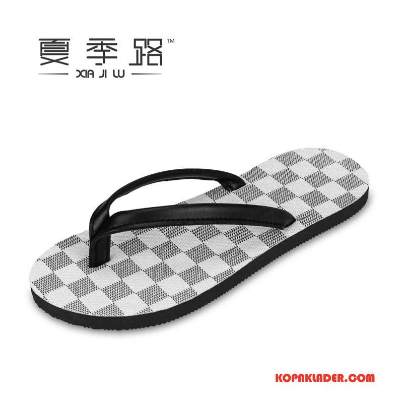 Herr Flip-flops Köpa Flip Flops Män Enkel Tofflor Sommar Svart