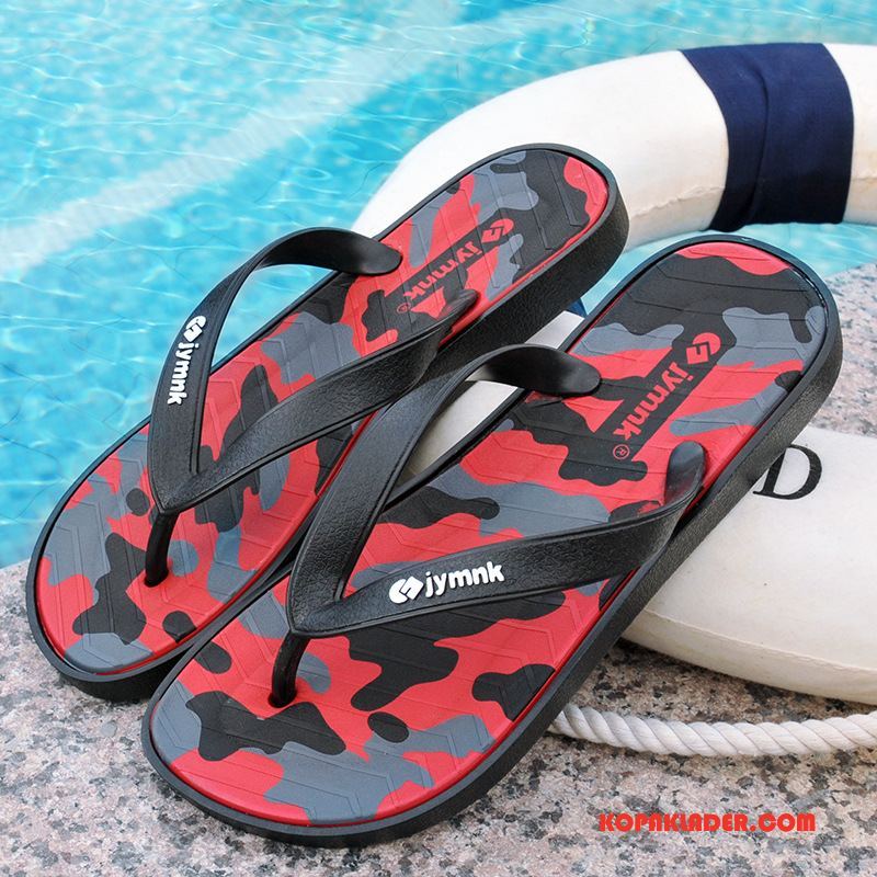 Herr Flip-flops Köpa Flip Flops Sandaler Casual Sommar Glidskydds Grön