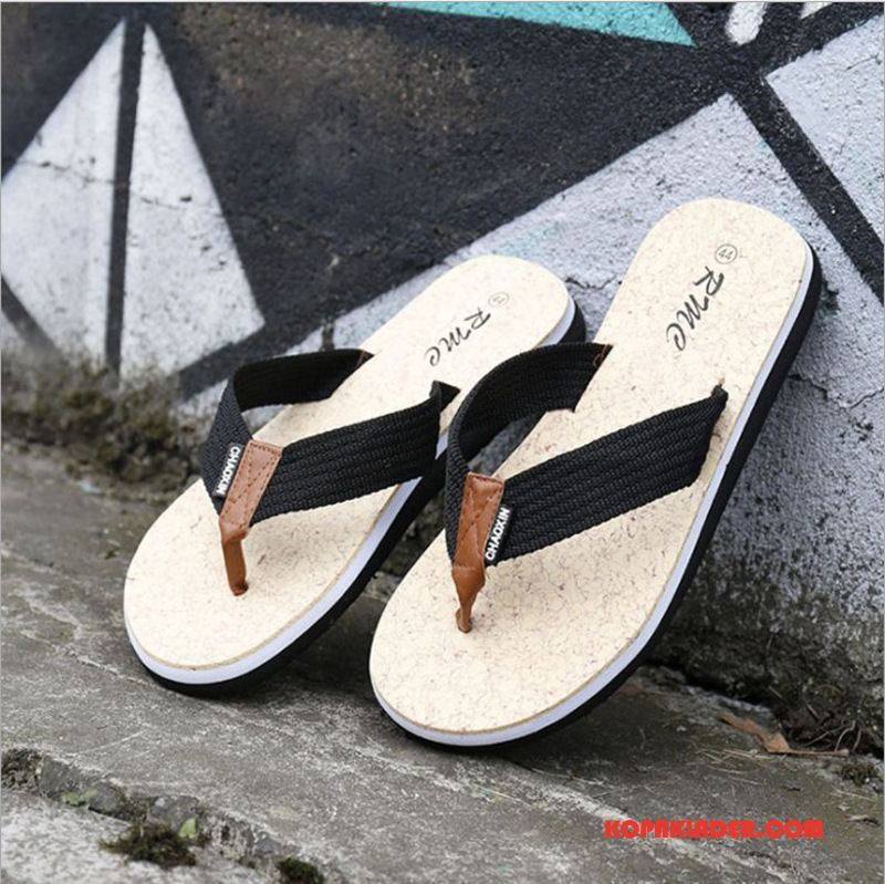 Herr Flip-flops Köpa Män Trend Casual Sommar Tofflor Blå