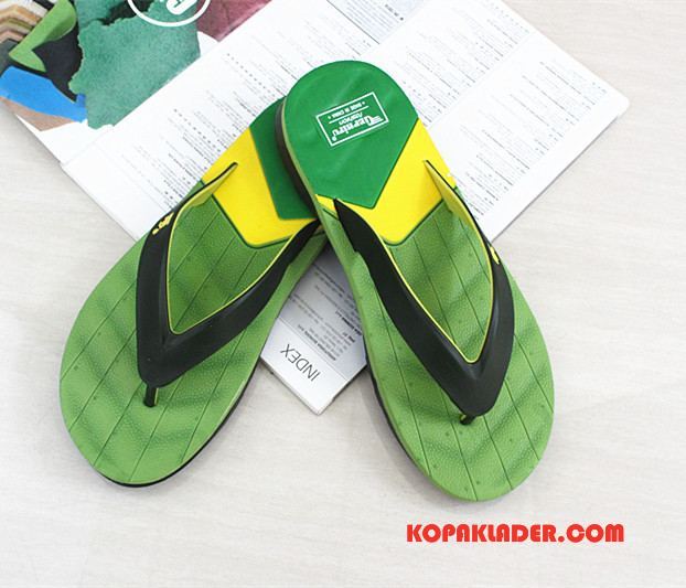 Herr Flip-flops Köpa Skor Trend Flip Flops Tofflor Män Svart