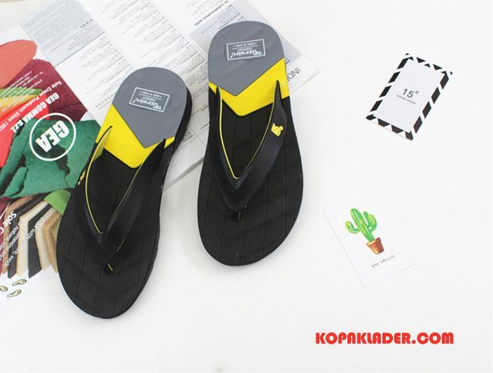 Herr Flip-flops Köpa Skor Trend Flip Flops Tofflor Män Svart