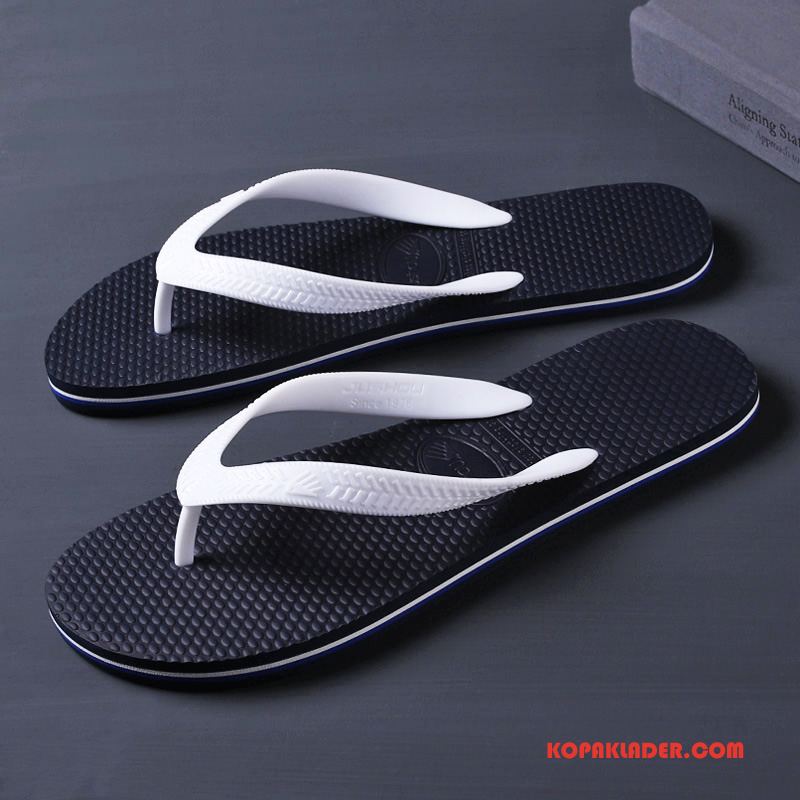 Herr Flip-flops Online Mode Glidskydds Utomhus Sommar Trend Svart