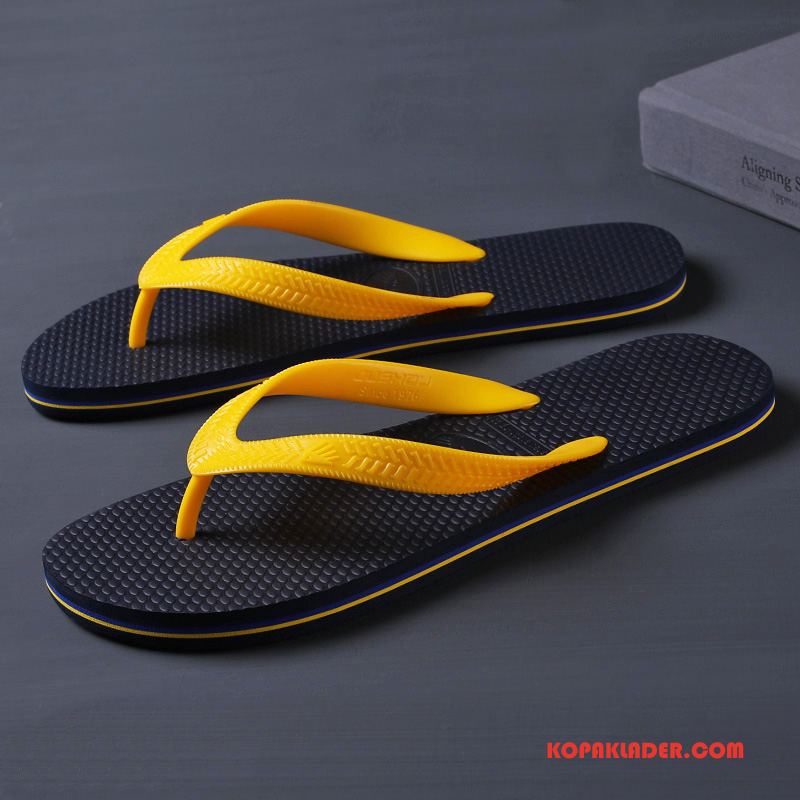 Herr Flip-flops Online Mode Glidskydds Utomhus Sommar Trend Svart