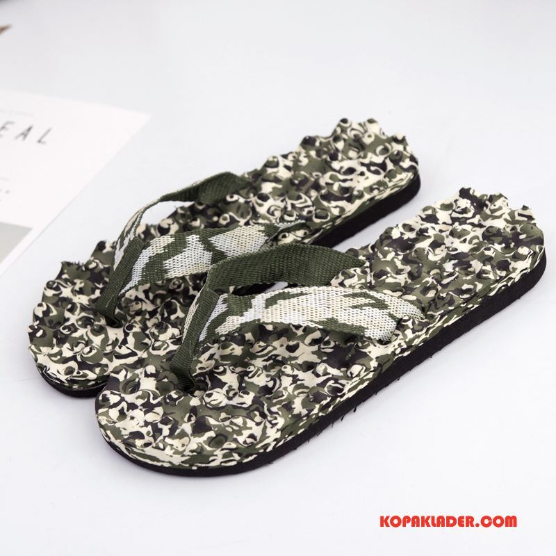 Herr Flip-flops Online Män Massage Sommar Kvinna Par Mörkblå Camouflage