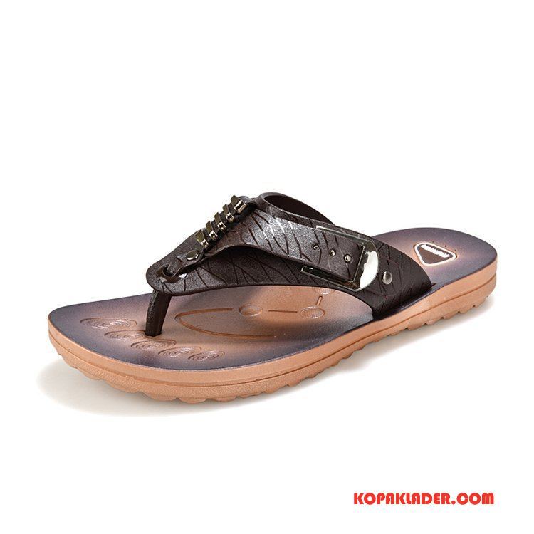 Herr Flip-flops På Nätet Trend Tofflor Casual Män Flip Flops Blå