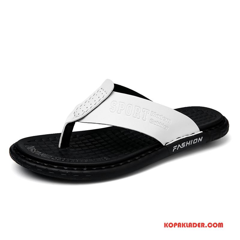 Herr Flip-flops Rabatt Stranden Tofflor Trend Män Flip Flops Svart