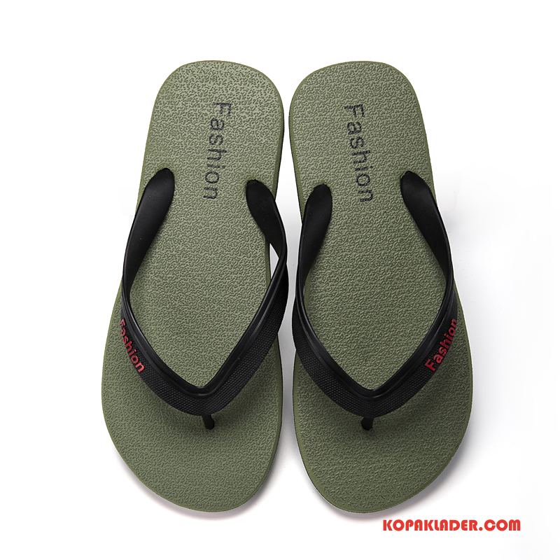 Herr Flip-flops Rea Sommar Utomhus Tofflor Trend Män Röd