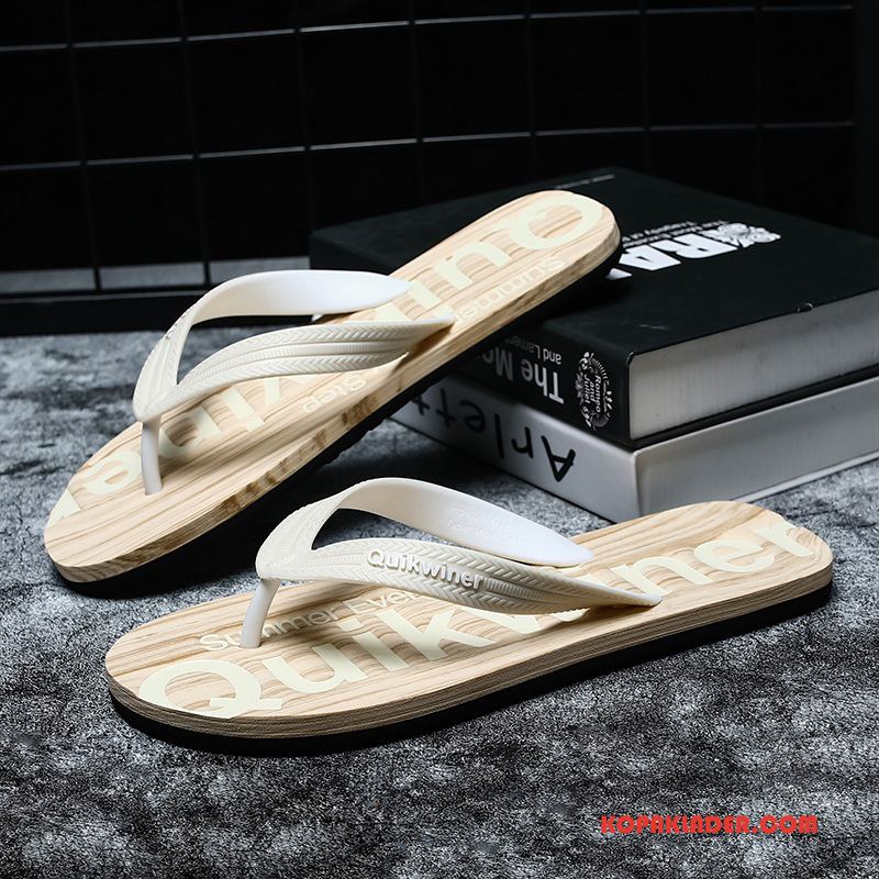 Herr Flip-flops Rea Utomhus Sommar Glidskydds Flip Flops Tofflor Svart