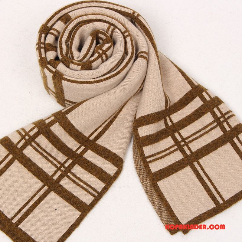 Herr Halsdukar Scarves Rea Enkel Män Liten Bröstkorg Ull Ny Beige