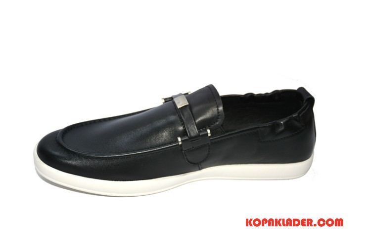 Herr Mockasiner Butik Läderskor Låga Skor British Casual Loafers Blå