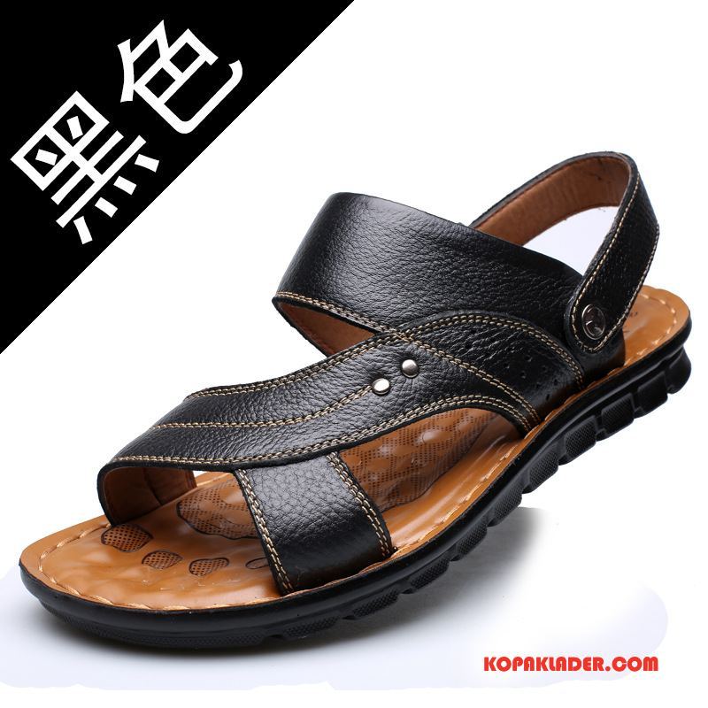 Herr Sandaler Online Skor Sommar Mode Casual 2018 Brun