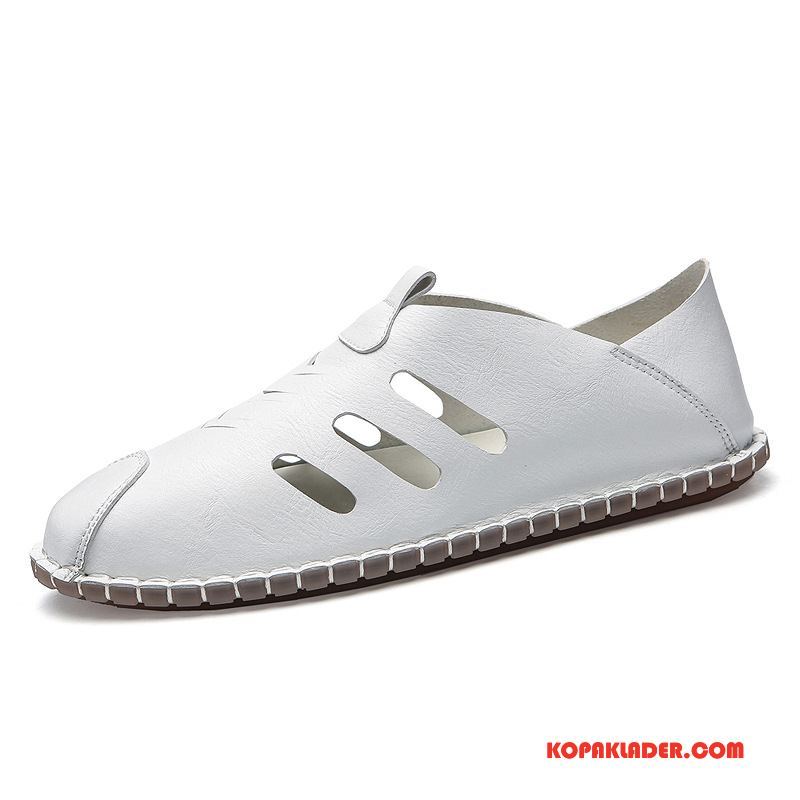 Herr Sandaler Rea Trend Andningsbar Sommar Slip On Skor Svart