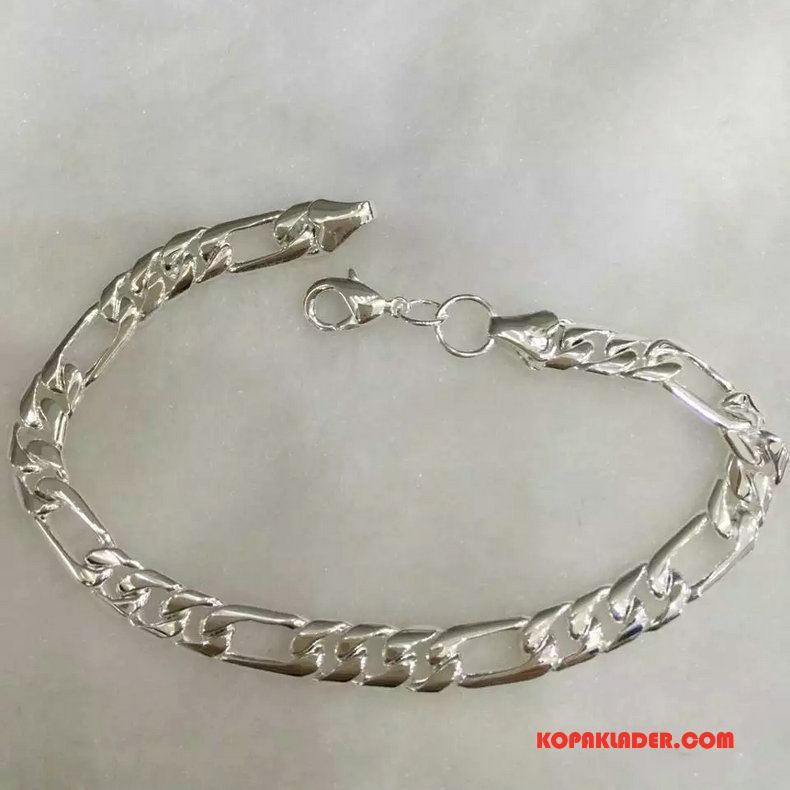 Herr Silver Smycken Köpa Accessoar Armband Populär Män Enkel