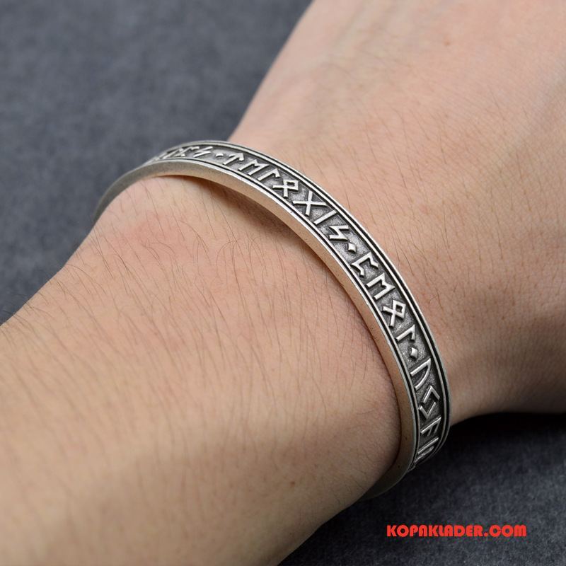 Herr Silver Smycken Till Salu Accessoar Armband Män Silver