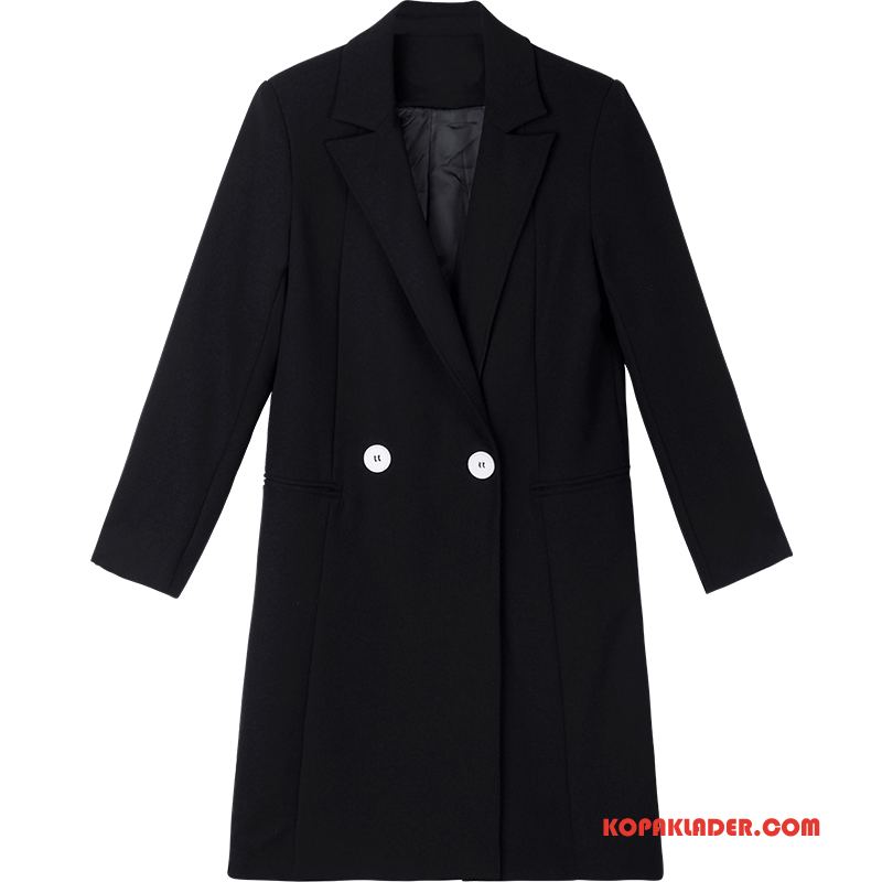 Dam Blazer Online Kvinna Kostym Casual Kostymjacka Ny Till Svart