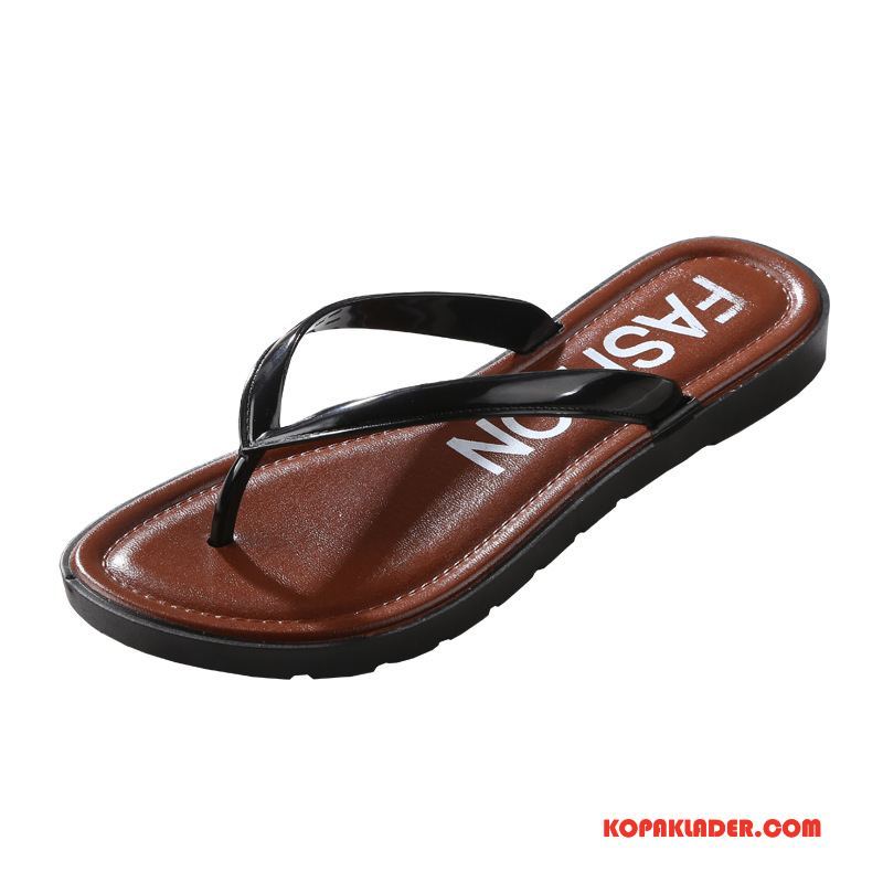 Dam Flip-flops Billigt Mjuka Sommar Enkel Glidskydds Flip Flops Brun