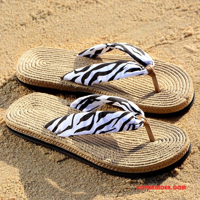 Dam Flip-flops Köpa Personlighet Zebra Tofflor Sandaler Kvinna