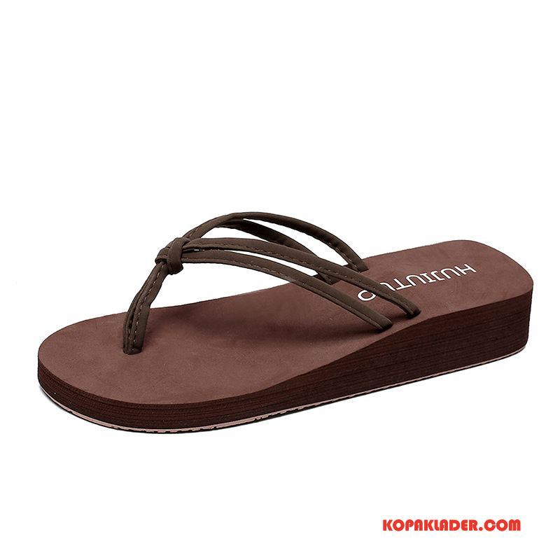 Dam Flip-flops Till Salu Skor Tofflor Sommar 2018 Mode Brun