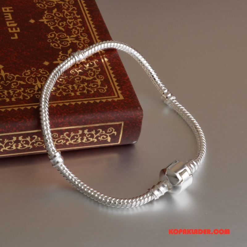 Dam Silver Smycken Köpa Mode Europa Accessoar Ny Armband Silver Vit