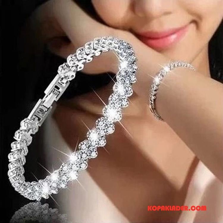 Dam Silver Smycken Rea Kristall Kvinna Trend Accessoar Armband Silver